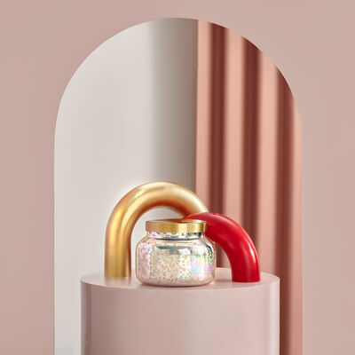 Paris Mercury Iridescent Signature Jar, 19 oz is a statement candle for every decor